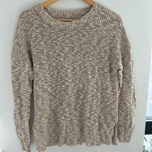 J Crew Oversized Marled Cotton Linen Sweater